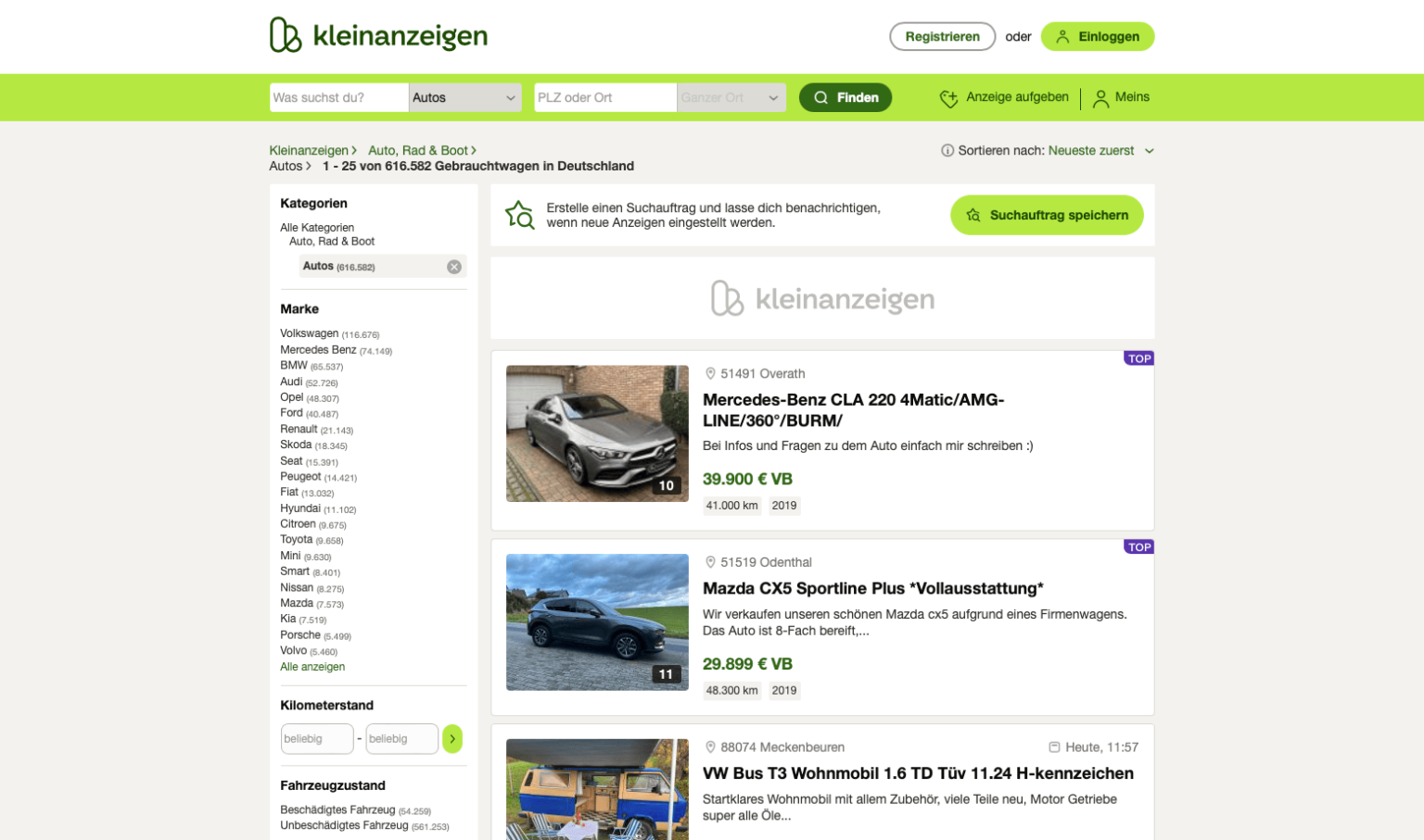 kleinanzeigen.de autodna blogs
